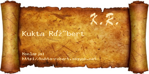 Kukta Róbert névjegykártya